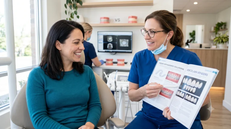 Können Veneers Zahnspangen bei schiefen Zähnen ersetzen? Ein Überblick über die Alternativen.