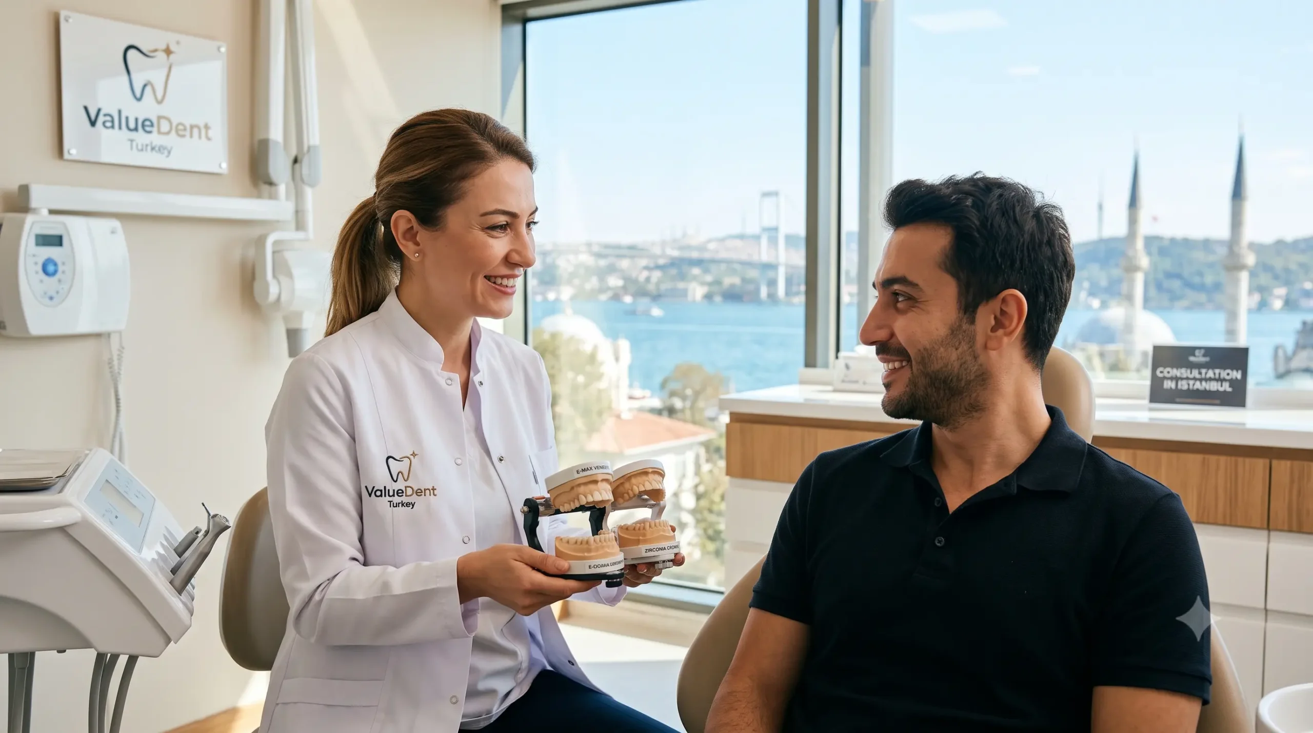 Wie Sie in Istanbul, Türkei, zwischen E-Max Veneers und Zirkonkronen für Ihr Hollywood-Lächeln wählen
